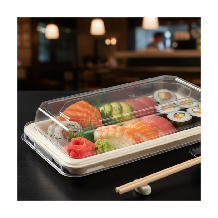 PakMax PET Lid for Sushi Tray ST-04 - ST-04-LID
