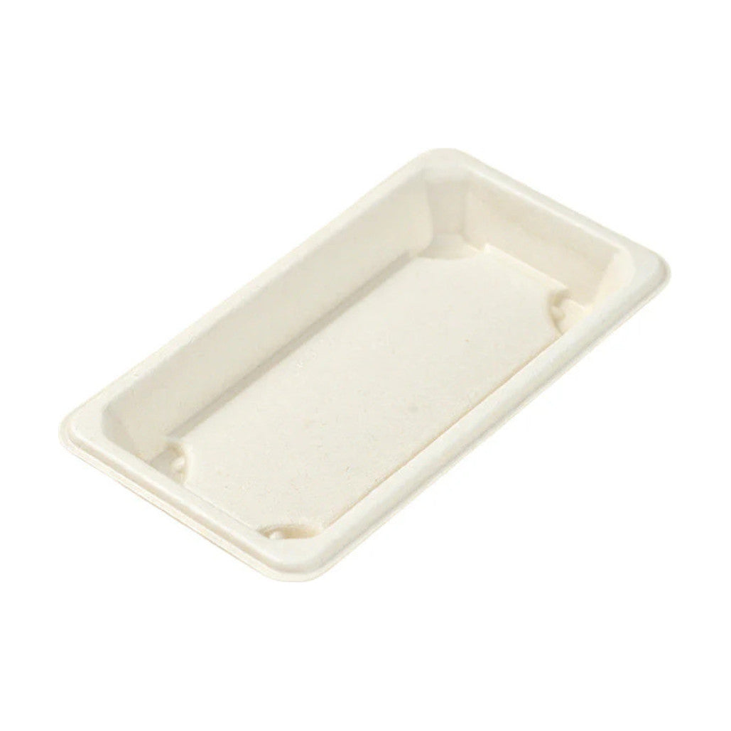 PakMax 6.5"*4.5"*0.8" Sugarcane Sushi Tray - ST-08