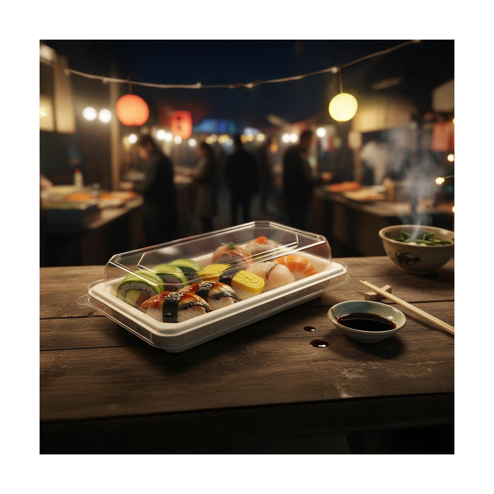 PakMax PET Lid for Sushi Tray ST-08 - ST-08-LID