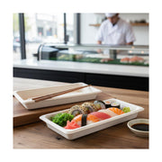 PakMax 8.5"*5.4"*0.8" Sugarcane Sushi tray - ST-15