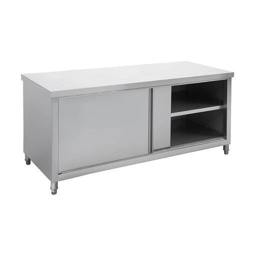 Modular Systems Stainless Steel Kitchen Tidy Pass-Through Workbench Cabinet 1200mm - STHT6-1200-H
