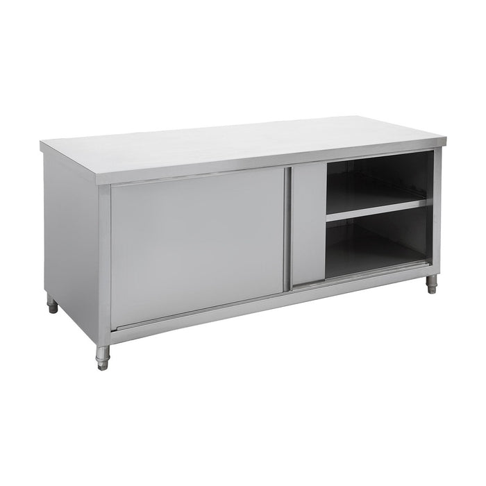 Modular Systems Stainless Steel Kitchen Tidy Pass-Through Workbench Cabinet 1500mm - STHT6-1500-H