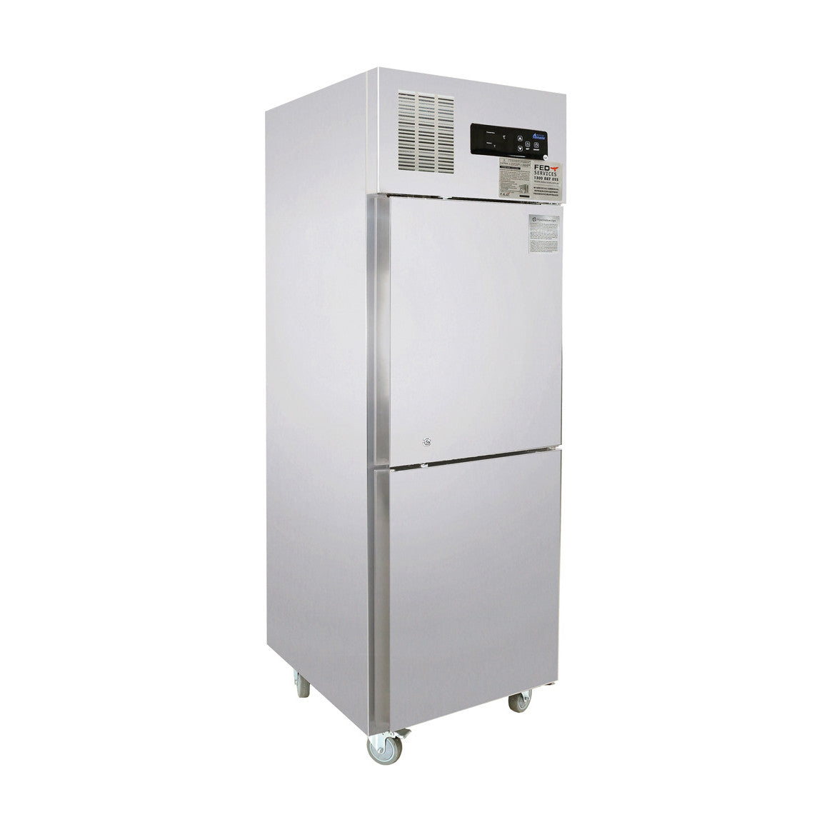 Thermaster Tropical 2 x Half Door SS Fridge - SUC500