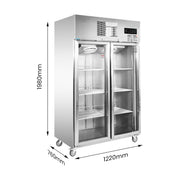 Thermaster Double Door Upright Display Fridge 1000L - SUCG1000