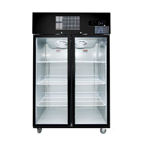 Thermaster Double Door Upright Display Fridge Black 1000L - SUCG1000B
