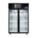 Thermaster Double Door Upright Display Fridge Black 1000L - SUCG1000B