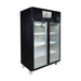 Thermaster Double Door Upright Display Fridge Black 1000L - SUCG1000B