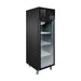 Thermaster Single Glass Door Upright Fridge Black Stainless Steel 500L - SUCG500B