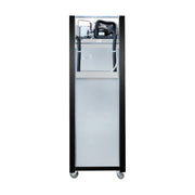 Thermaster Single Glass Door Upright Fridge Black Stainless Steel 500L - SUCG500B