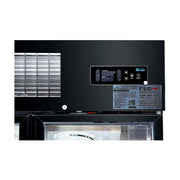 Thermaster Single Glass Door Upright Fridge Black Stainless Steel 500L - SUCG500B