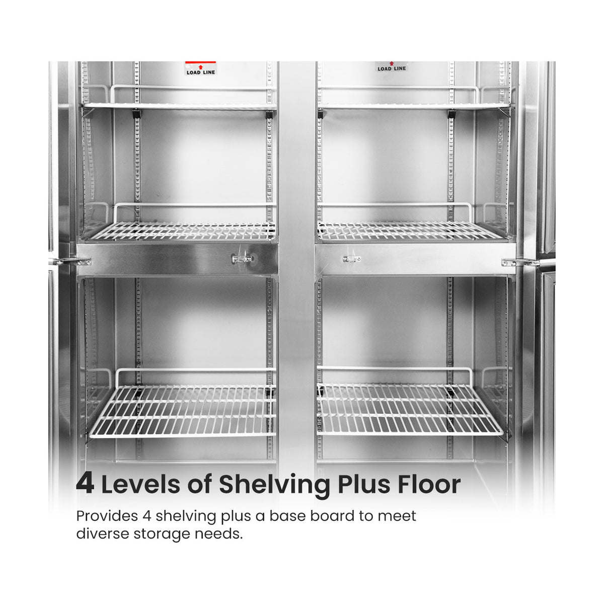 Thermaster Tropical 4 x Half Door SS Freezer - SUF1000