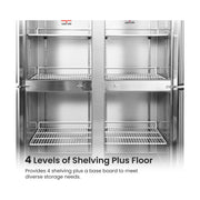 Thermaster Tropical 4 x Half Door SS Freezer - SUF1000