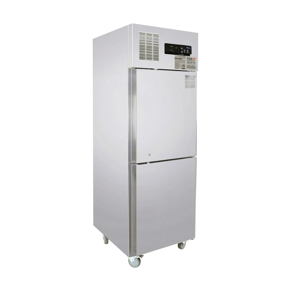 Thermaster Tropical 2 x Half Door SS Freezer - SUF500