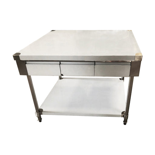 Modular Systems Stainless Steel Workbench with 3 Drawer Each Side 1500mm - SWBD10-1500