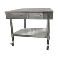 Modular Systems Stainless Steel Work Bench with 2 Drawers & Undershelf - SWBD7-2