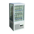 Thermaster Four-Sided Countertop Beverage Display Fridge 78L White - TCBD78W