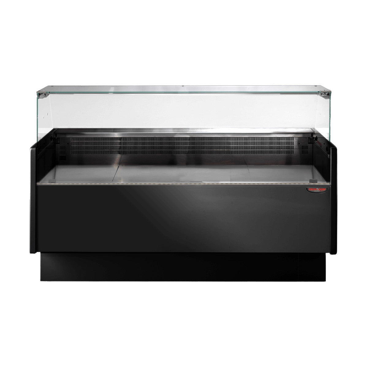 Tecnodom Series MR80 Black 1520mm Wide Deli Display with Storage & Castors - TDMR-0815B