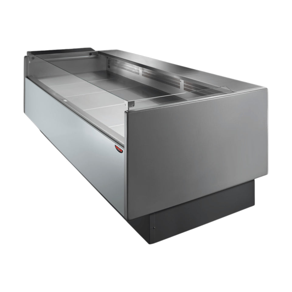 Tecnodom Series MR80 Black 1520mm Self-Serving Deli Display with Storage & Castors - TDMR-0815SELF