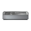 Tecnodom Series MR80 Black 2000mm Self-Serving Deli Display with Storage & Castors - TDMR-0820SELF