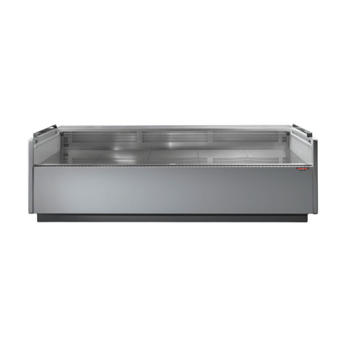 Tecnodom Series MR80 Black 2000mm Self-Serving Deli Display with Storage & Castors - TDMR-0820SELF