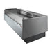 Tecnodom Series MR80 Black 2000mm Self-Serving Deli Display with Storage & Castors - TDMR-0820SELF