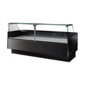 Tecnodom Series MR80 Black 2480mm Wide Deli Display with Storage & Castors - TDMR-0825B