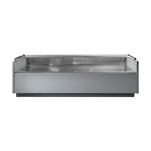 Tecnodom Series MR80 Black 2480mm Self-Serving Deli Display with Storage & Castors - TDMR-0825SELF