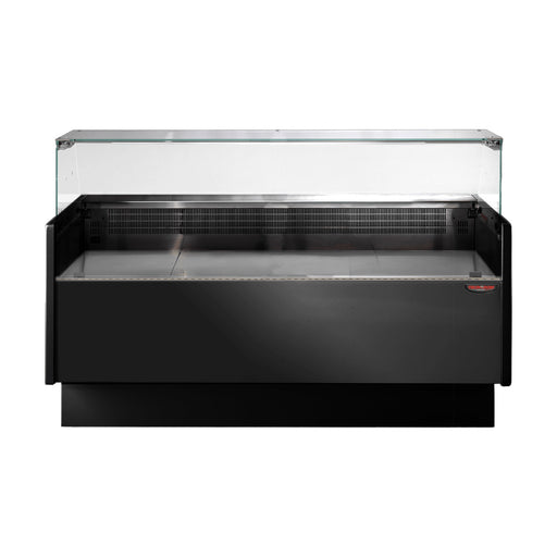 Tecnodom Series MR9.5 Black 1520mm Wide Deli Display with Storage & Castors - TDMR-0915B