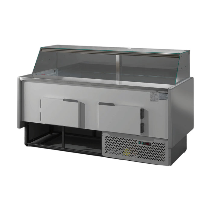 Tecnodom Series MR9.5 2000mm Wide Deli Display with Storage & Castors - TDMR-0920