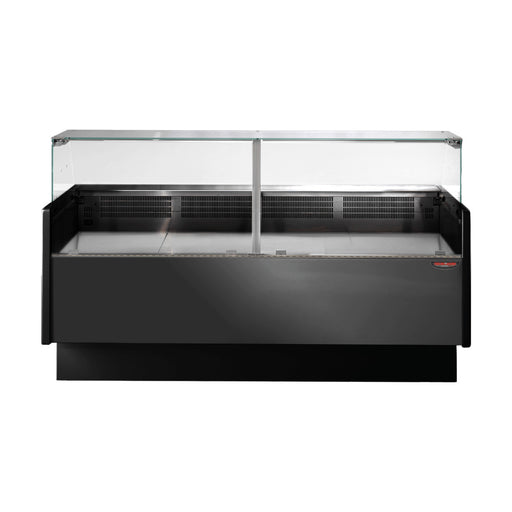 Tecnodom Series MR9.5 Black 2000mm Wide Deli Display with Storage & Castors - TDMR-0920B