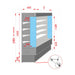 Italia Cool Open Chiller with 4 Shelves - TDVC60-CA-187