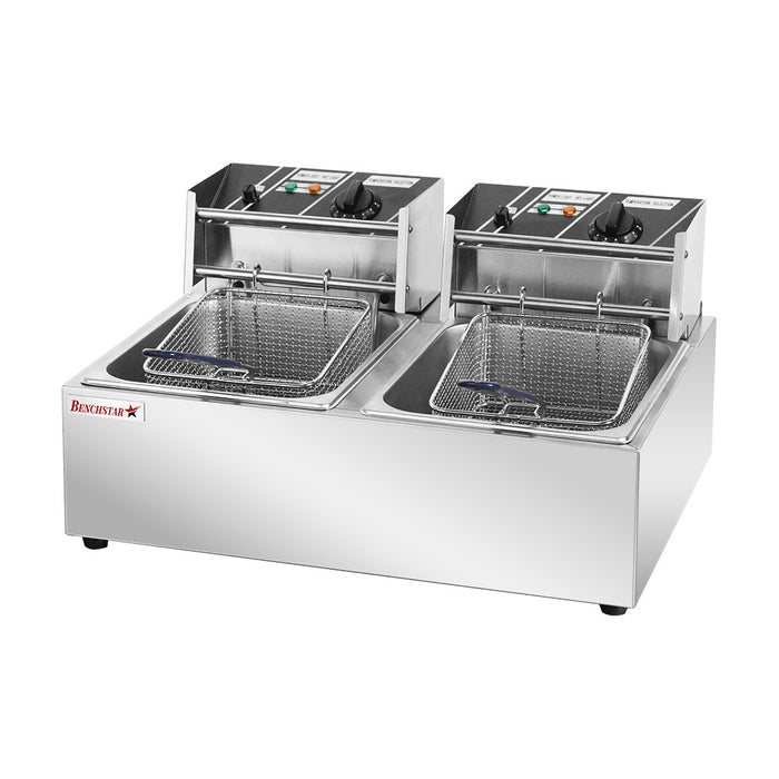 Benchstar Double Tank Electric Fryer - TEF-82KW