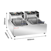 Benchstar Double Tank Electric Fryer - TEF-82KW