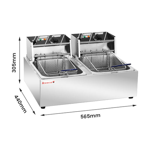 Benchstar Double Tank Electric Fryer - TEF-82KW
