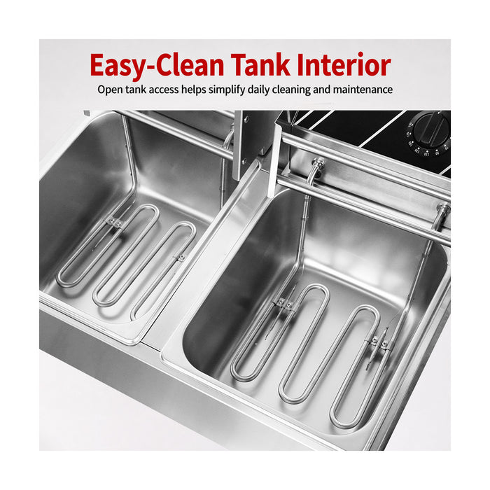 Benchstar Double Tank Electric Fryer - TEF-82KW