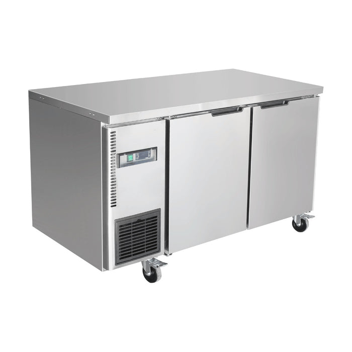 Thermaster Stainless Steel Double Door Workbench Fridge - TL1200TN