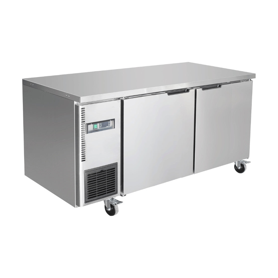 Thermaster Stainless Steel Double Door Workbench Fridge - TL1500TN