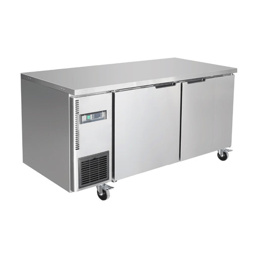 Thermaster Stainless Steel Double Door Workbench Fridge - TL1500TN