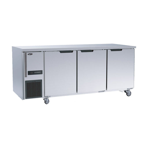 Thermaster Stainless Steel Triple Door Workbench Fridge - TL1800TN-3D