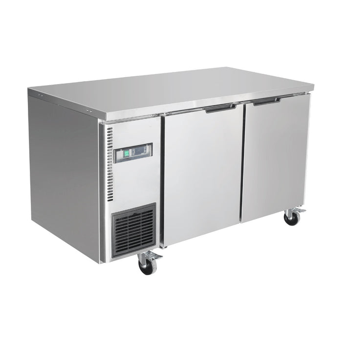 Thermaster Stainless Steel Double Door Workbench Fridge - TS1200TN