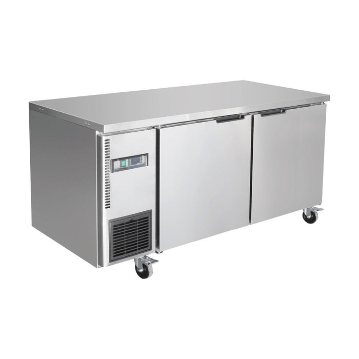 Thermaster Stainless Steel Double Door Workbench Fridge - TS1500TN