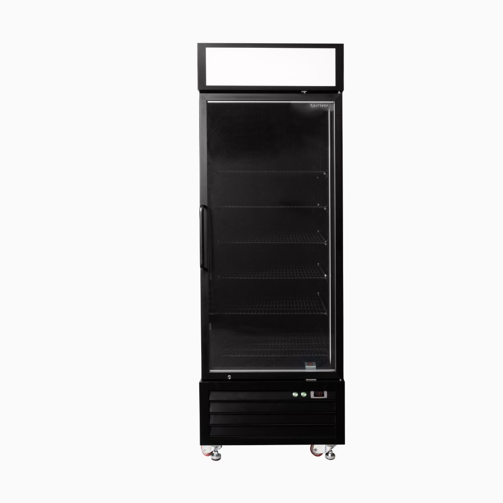 Bromic Upright Display Fridge 546L - 1 Door - Flat Glass - Lightbox - UC0550GDL-NR