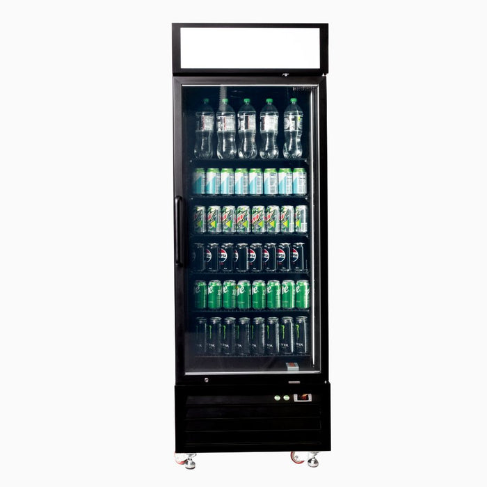 Bromic Upright Display Fridge 546L - 1 Door - Flat Glass - Lightbox - UC0550GDL-NR