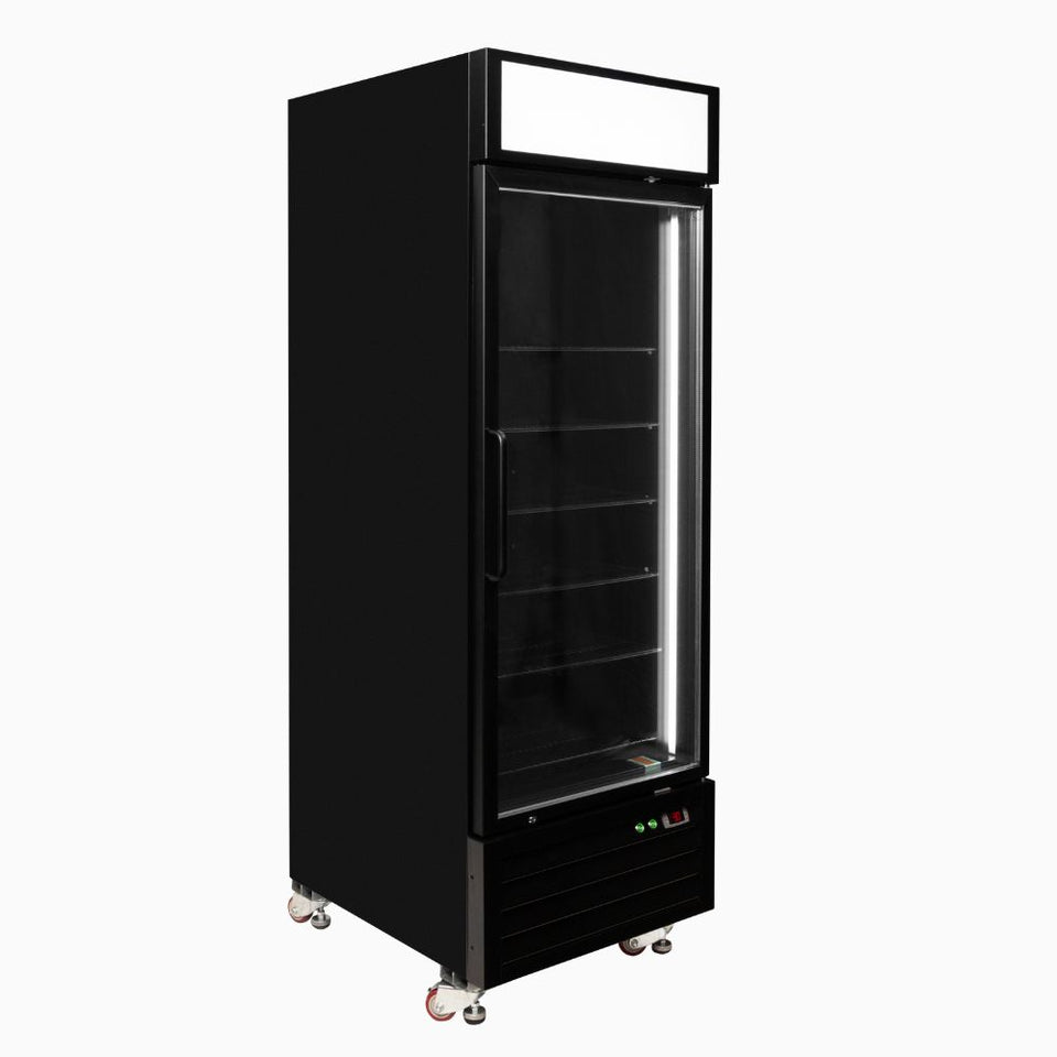 Bromic Upright Display Fridge 546L - 1 Door - Flat Glass - Lightbox - UC0550GDL-NR
