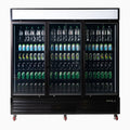 Bromic Upright Display Fridge 1980L - 3 Door - Flat Glass - Lightbox - UC1980GDL-NR
