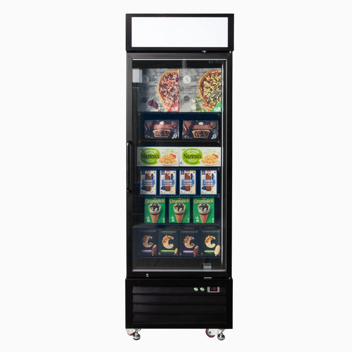 Bromic Upright Display Freezer 546L - 1 Door - Flat Glass - Lightbox - UF0550GDL-NR