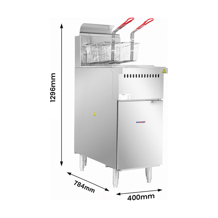 Frymax V Pan Natural Gas Deep Fryer - VP122