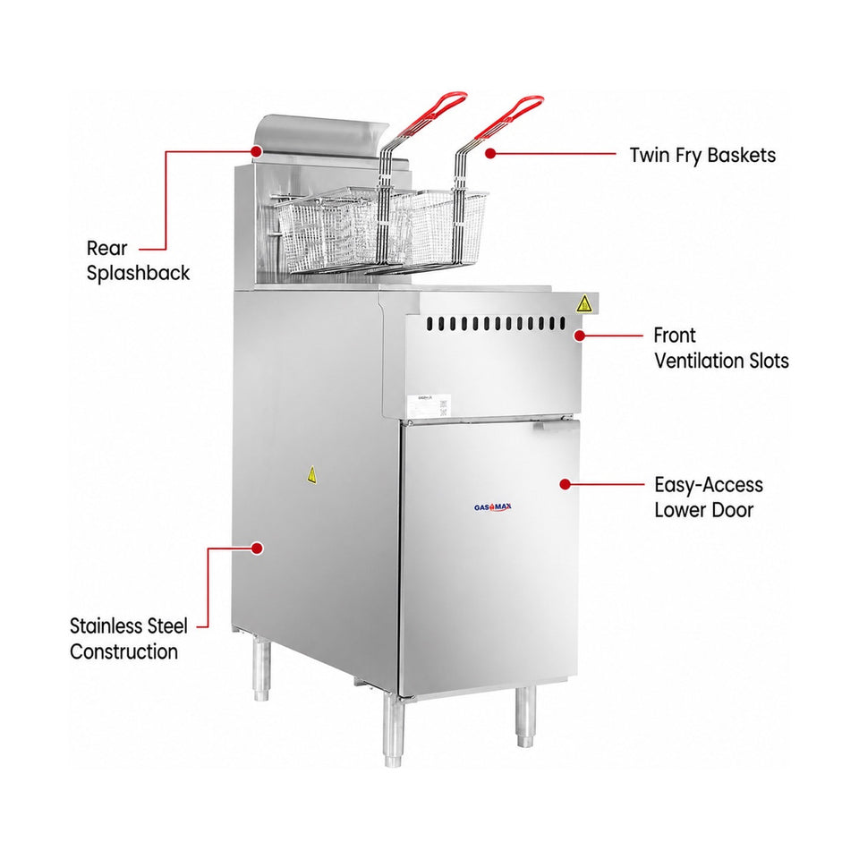 Frymax V Pan LPG Deep Fryer - VP122LPG