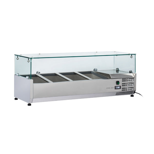 Anvil 1200 Glass Refrigerated Ingredient Well - VRX1200