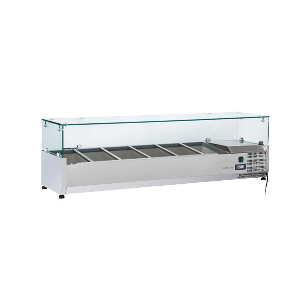 Anvil 1500 Glass Refrigerated Ingredient Well - VRX1500